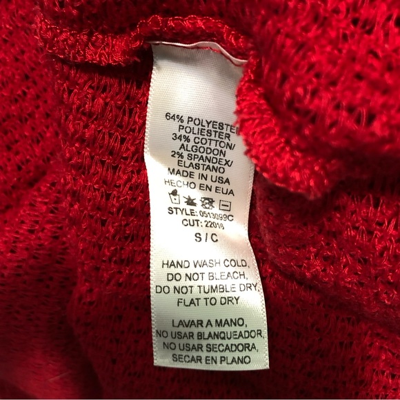 Daisies Red Hooded Cardigan NWOT!💋 - Picture 7 of 12